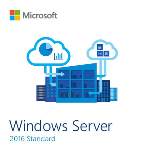 Microsoft Windows Server 2016 Standard 16 Core Starter Pack  5 Local + 5 RDS UCALs | techsupplyshop.com