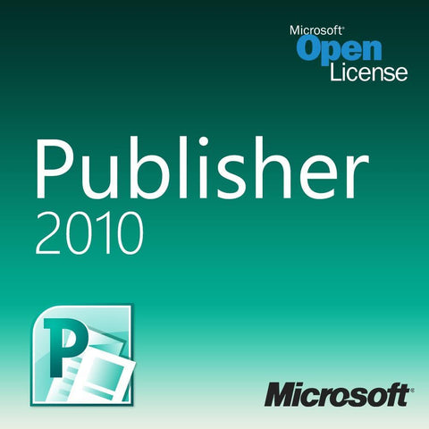 Microsoft Publisher 2010 Open License | Microsoft