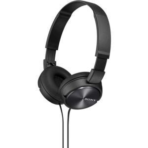 Sony MDR ZX310AP - ZX Series - headphones with mic - full size - black - TechSupplyShop.com
