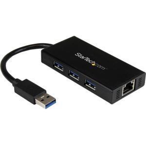 Startech.com Portable USB 3.0 Hub W/ Gigabit Ethernet - TechSupplyShop.com