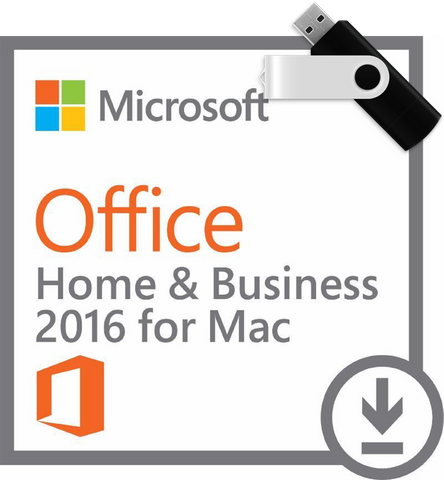 Microsoft Office for Mac Home and Business 2016 with USB Installation Media