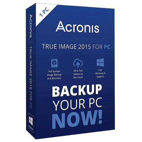 Acronis True Image 2015 PC/MAC Retail Box - TechSupplyShop.com