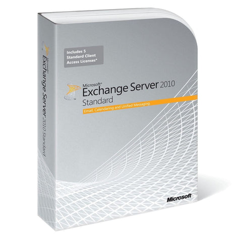 Microsoft Exchange Server 2010 Standard Edition - 64-bit + 5 CALs - TechSupplyShop.com