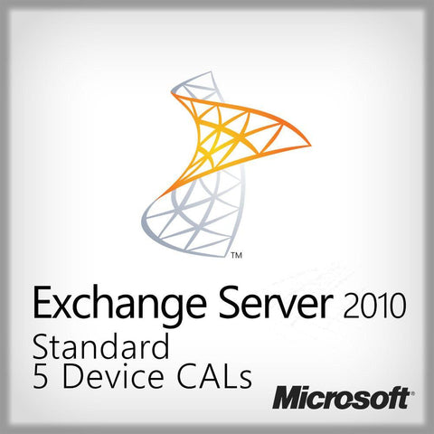 Microsoft Exchange Server 2010 Standard CAL 5 Device CALs License | Microsoft