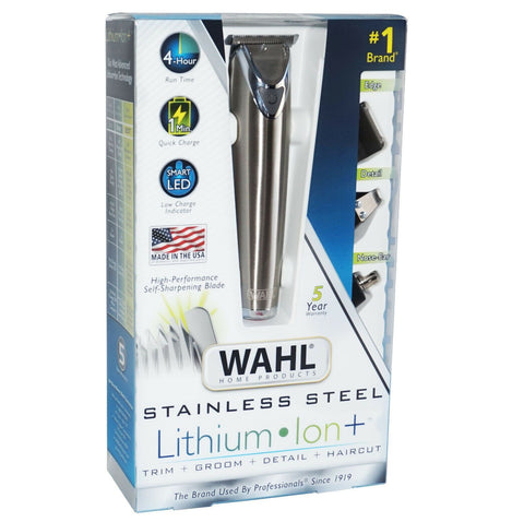 WAHL Rechargeable Lithium Ion All-In-One Trimmer with Kit - Silver | Wahl