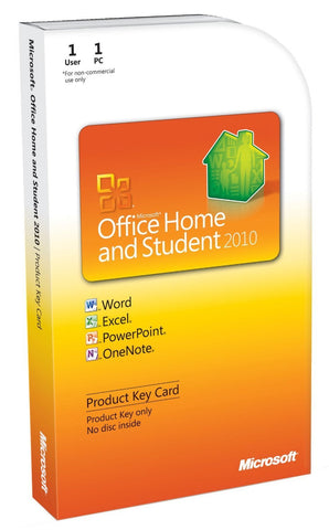Microsoft Office Home and Student 2010 Product Key Card Box - TechSupplyShop.com - 1
