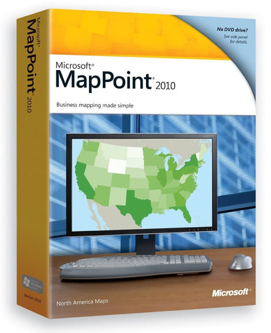 Microsoft MapPoint 2010 - North America Retail Box - TechSupplyShop.com