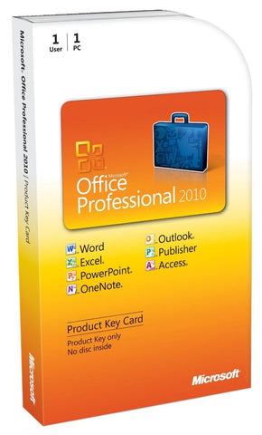 Microsoft Office 2010 Professional Product Keycard License - TechSupplyShop.com - 1