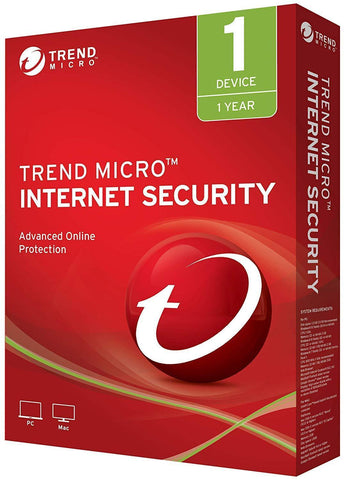 Trend Micro Internet Security 2019 - 1 Device (Tier 26-50 seats) | TechSupplyShop.com