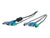 StarTech.com 3-in-1 PS/2 KVM Extension Cable - Keyboard / video / mouse (KVM) extension cable - 6 pin PS/2, HD-15 (F) - 6 pin PS/2, HD-15 (M) - 25 ft - black - TechSupplyShop.com