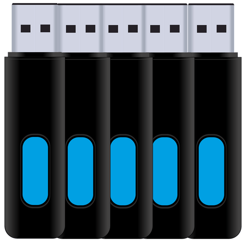 8GB USB Flash Drive - 5 Pack | TSS