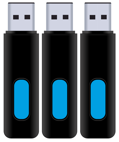 8GB USB Flash Drive - 3 Pack | TSS