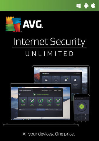AVG Internet Security Unlimited 2017 - 1 Year | AVG