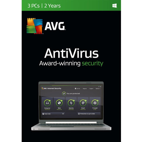 AVG Antivirus 2015 - 3 PC 2 Years Retail Box - TechSupplyShop.com
