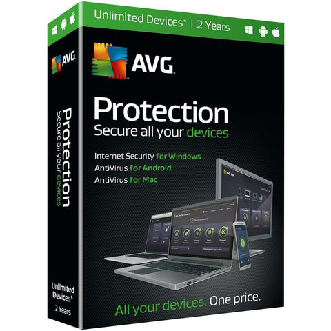 (Renewal) AVG Protection 2 Years Retail Box (PC/Mac) - TechSupplyShop.com
