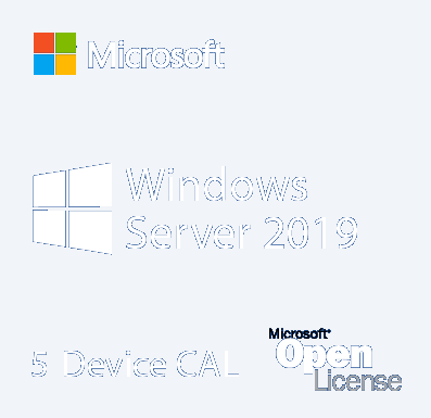 Microsoft Windows Server 2019 5 Pack Device CALs | Microsoft