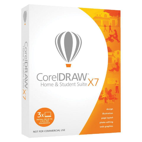 CorelDRAW Home and Student Suite X7 3 Users Retail Box - TechSupplyShop.com