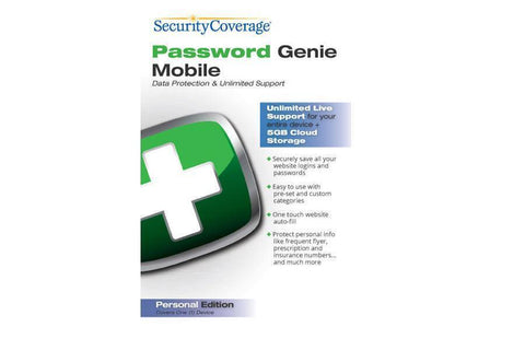 Securitycoverage Inc Password Genie Mobile Personal Esd - TechSupplyShop.com