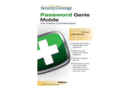 Securitycoverage Inc Password Genie Mobile Professional Esd - TechSupplyShop.com
