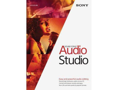 Sony Creative Software Inc Sony Sound Forge Audio Studio 10 Esd - TechSupplyShop.com