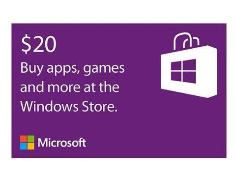 Microsoft Microsoft Windows Store Gift Card $20 - TechSupplyShop.com