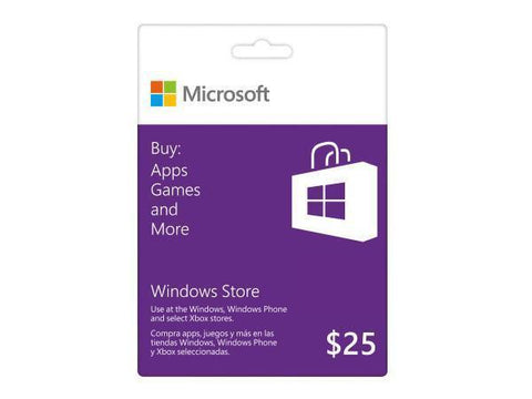 Microsoft Microsoft Windows Store Gift Card $25 - TechSupplyShop.com