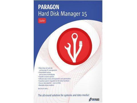 Paragon Software Group Corp Hard Disk Mgr 15 Suite Wrkstn Ed Esd - TechSupplyShop.com