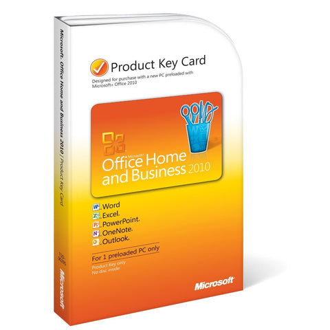 Microsoft Office 2010 Home and Business Product Keycard - License - TechSupplyShop.com - 1
