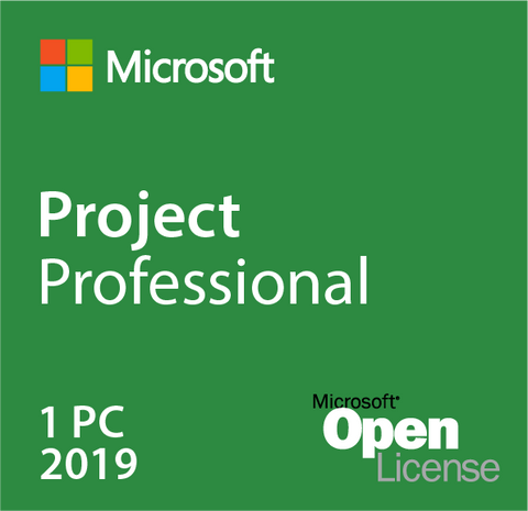 Microsoft Project 2019 Professional w/ 1 Server CAL Open License | Microsoft
