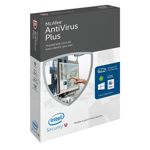 (Renewal) McAfee AntiVirus Plus - PC - 3 PCs - TechSupplyShop.com