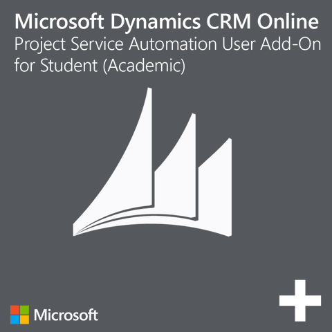 Microsoft Dynamics CRM Online - Project Service Automation User Add-on Student Academic | Microsoft