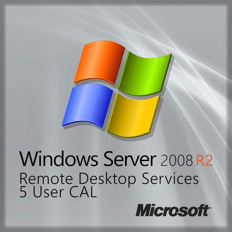 Microsoft Server 2008 R2 5 RDS User CALs Same Day Delivery | Microsoft