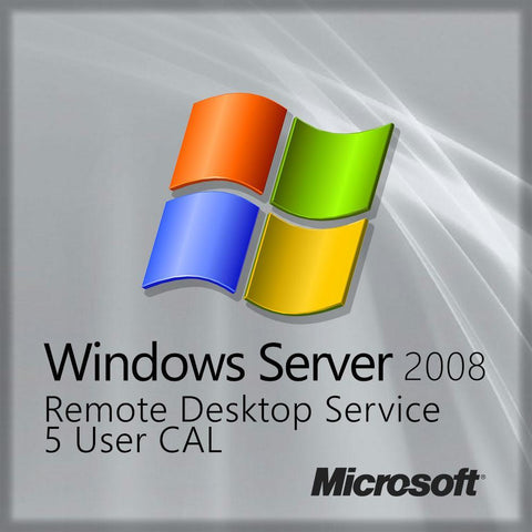 Microsoft Windows Server 2008 Remote Desktop Service - 5 User CAL License | Microsoft