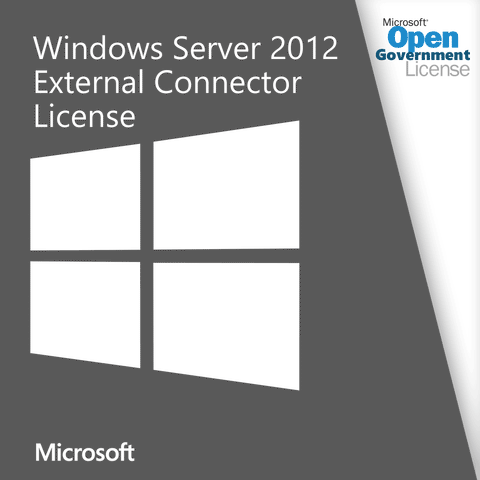 Microsoft Windows Server 2012 External Connector License Open Gov | Microsoft