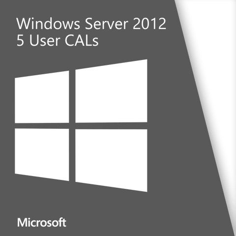 Windows Server 2012 - 5 User Client Access License (CAL) | Microsoft