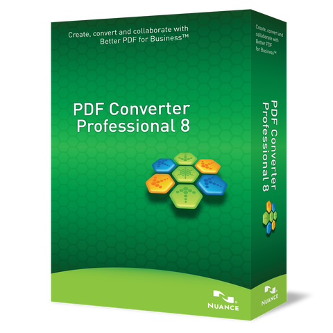 Nuance PDF Converter v.8.0 Professional - Complete Product - 1 User - TechSupplyShop.com