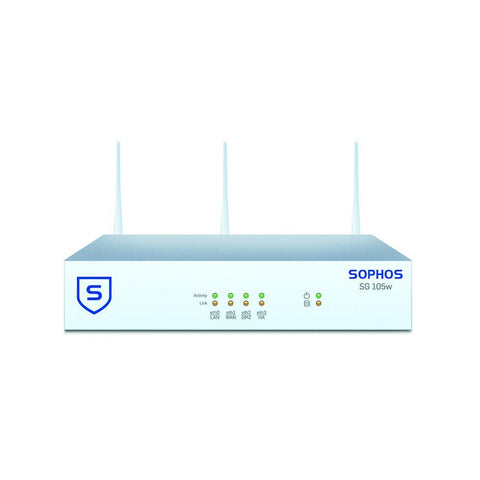 Sophos SG 105w UTM Wireless Appliance TotalProtect Bundle with 4 GE ports, FullGuard License, Premium 24x7 Support - 2 Year | Sophos