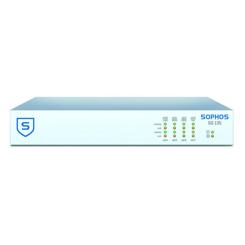 Sophos UTM SG 135 Security Appliance TotalProtect Bundle with 8 GE ports, FullGuard License, Premium 24x7 Support - 3 Year | Sophos