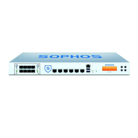 Sophos UTM SG 210 Security Firewall with 6 GE ports, HDD + Base License for Unlimited Users (Appliance Only) | Sophos