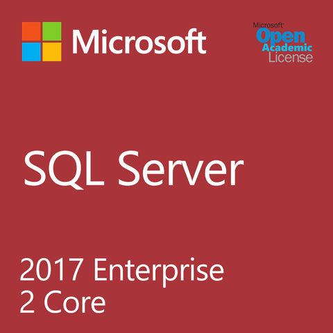 Microsoft SQL Server 2017 Enterprise 2 Core - Open Academic | Microsoft