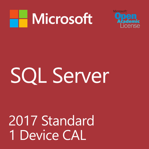 Microsoft SQL Server 2017 Standard - 1 Device Client Access License Academic