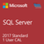 Microsoft SQL Server 2017 Standard - 1 User Client Access License Academic