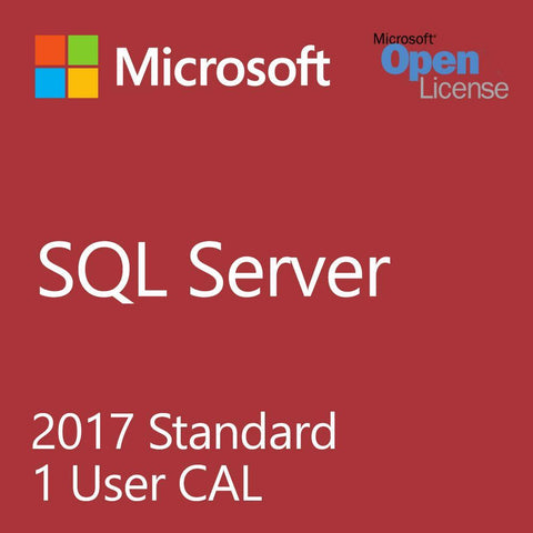 Microsoft SQL Server 2017 Standard - 1 User Client Access License w/ Software Assurance