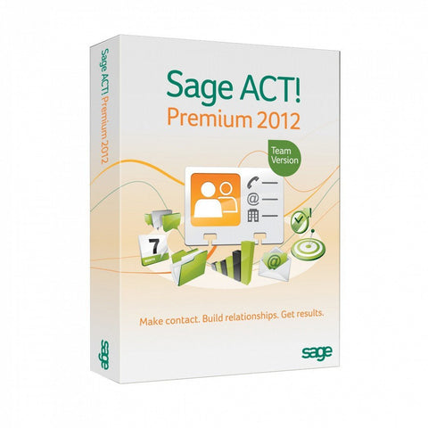 Sage ACT! Premium 2012 with Microsoft SQL Standard - Digital license - TechSupplyShop.com