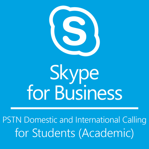 Skype for Business PSTN Domestic and International Calling for Students Academic