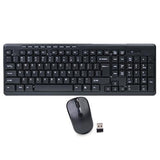 2.4GHz Wireless Multimedia Keyboard & Optical Mouse Combo w/Nano USB Receiver (Black) | TSS