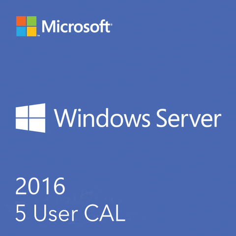 Microsoft Windows Server 2016 - 5 user CALs | Microsoft