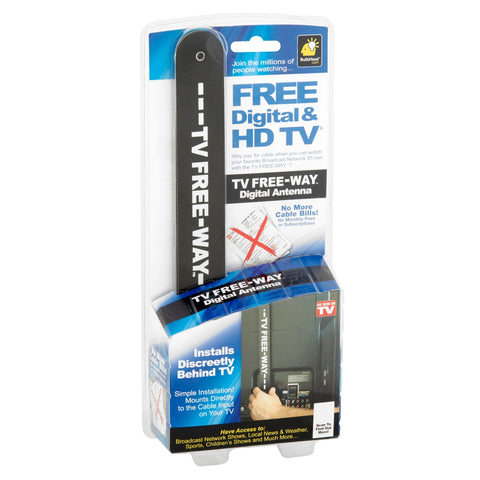 Telebrands TV Free-way Antenna - Black - Pack of 3 | Telebrands