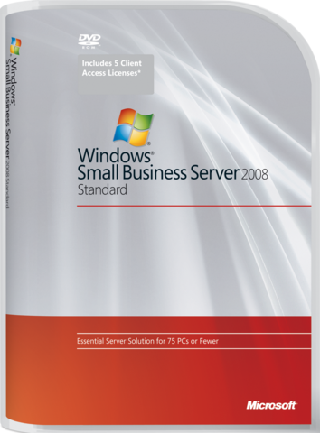 Microsoft Windows Small Business Server 2008 Standard Edition - 1 server, 5 CALs | Microsoft