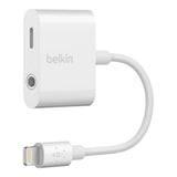 Belkin RockStar 3.5mm Audio & Charging Adapter - White